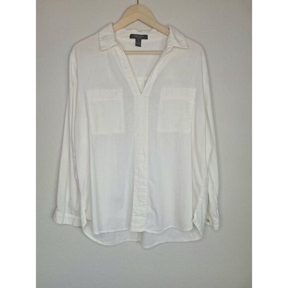 💙 Nine West Blouse - Linen Blend - Picture 8 of 8